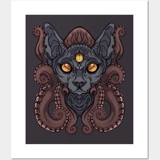 OctoPuss - Hybrid Animal (Cat+Octopus) Posters and Art